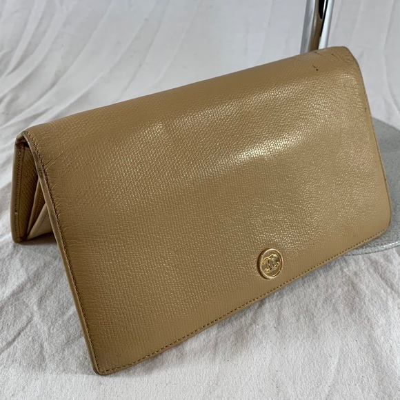 CHANEL Authentic Beige Caviar Leather Long Wallet - Picture 1 of 16